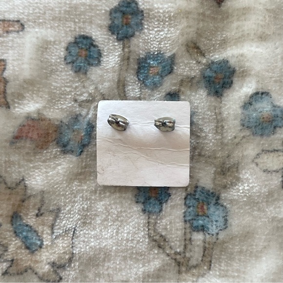 Murano Blue and Gold Glass Earrings - Picture 4 of 4